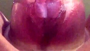 pumped pussy gets swollen from intense action