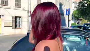 Lea with big tits and legs gets rough sex