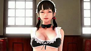 Is this super naughty maid teasing in the game?