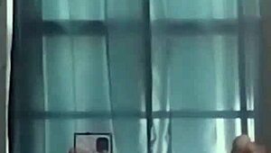 Hey, wanna see my sexy black goddess ass in the mirror? Check this bedroom show-off