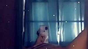 Hey, wanna see my sexy black goddess ass in the mirror? Check this bedroom show-off