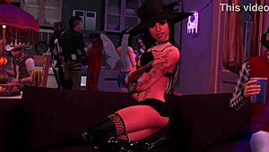 Jozie Dark Teases In Halloween Sims 4 Porn?