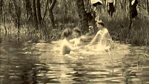 Hey, ever seen two centuries of vintage threesome action? It’s wild and hairy!