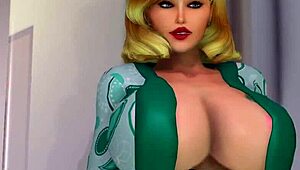 She SCRUBS DOWN in the bath with titty fuck action.