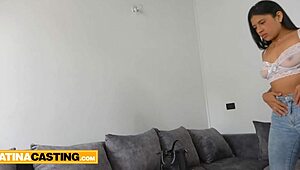 Latina Casting Features Cute Colombian Torn Apart by Agent in POV