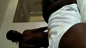 Chocolate Bbws Get Backshots In Casual Fun