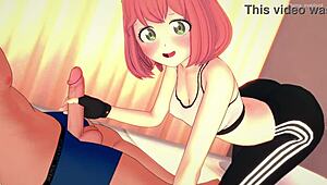 Unbelievable! Anya Sits on a Massive Cock in Adult Hentai