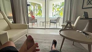 I caught my roommate jerking off and banged her pov