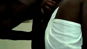 Chocolate Bbws Get Backshots In Casual Fun