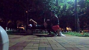 i went for a run in the park and met a twink with a monster cock, we sucked and fucked outdoors.