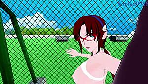 mari illustrious makinami and ritsuko akagi have intense sex in neon genesis evangelion hentai