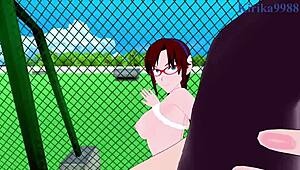 mari illustrious makinami and ritsuko akagi have intense sex in neon genesis evangelion hentai