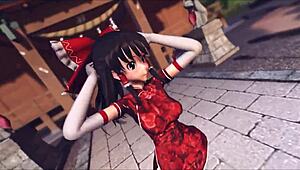 Reim Touhou in Hentai Action!