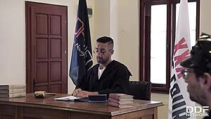 court day ended with a wild double penetration orgy, oops, i mean feat aisha n helena valentine