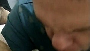 taking the delivery guy’s load after a quick suck
