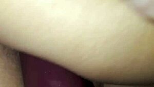 she plays with anal dildo toys in her ass