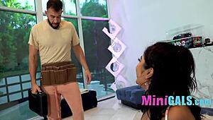 shes an asian barbie girl taking a big cock in her petite world