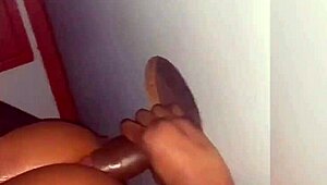 Black Stripper Feels Intense Pleasure With Two Big Black Cocks In Atlanta Gloryhole