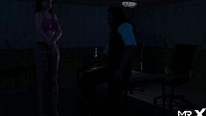 i got on all fours in this 3d cartoon anime hentai game fashion business scene, feeling every detail