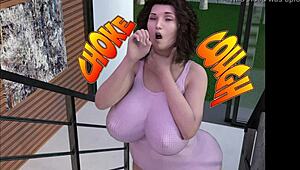 Why does this busty mature cheat in a 3D comic?