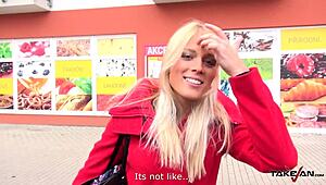 Blonde sells virginity on street to guys in van 😲