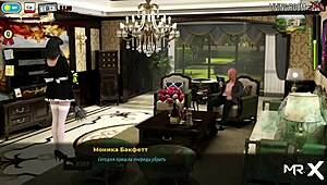 Fashion business character takes a relaxing shower in episode 35.