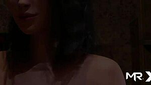 Fashion business character takes a relaxing shower in episode 35.