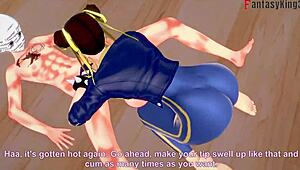 Chun-Li tvrdo šuká v 3D fantázii Street Fighter