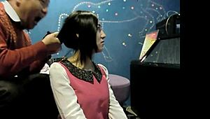 Watch this long hair fetish hairjob video 032