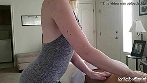 massage ends with cum swallow action