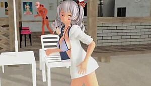 Love Me If You Can MMD R18 with Prinz Eugen and Kashima Kancolle