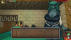 Some hot underwear hornycraft in big tits cosplay parody