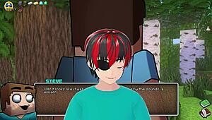 Some hot underwear hornycraft in big tits cosplay parody