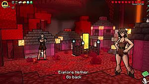 Some hot underwear hornycraft in big tits cosplay parody