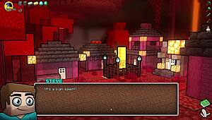 Some hot underwear hornycraft in big tits cosplay parody