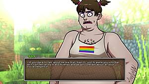 Some hot underwear hornycraft in big tits cosplay parody