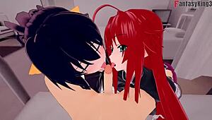 Watch Akeno Himejima get fucked by monsters in this full 1hr High School DxD NTR madness movie with Rias