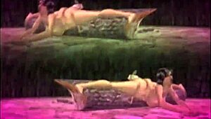 I-I can't believe this huge tall femdom goddess dominating me with that music playing, it's so intense.