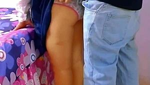 Latina cutie gets assfucked by professor at home with creampie finish after leaving classroom