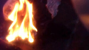 Burning panties, russian girl screams!