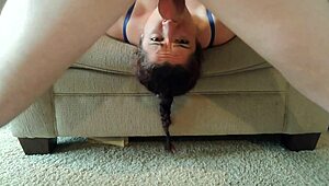 Amateur Wife in a Rough Gagging and Choking Compilation—How Deep Can She Go?