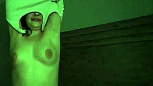 stepbrother sneaks into hot stepsis bedroom for sneaky fun