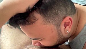 After a shower, he drills my ass hard without protection