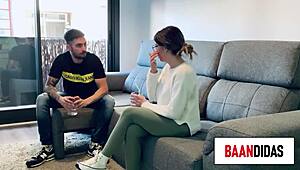 European Spanish Fan Meets Sexy Tinder Girl for Pussy Licking Cunnilingus and Tits Milking Fuck