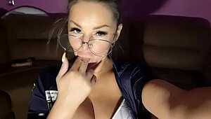 Oh My God! This Russian Blonde Femdom Gives Intense Jerk Off Instructions!