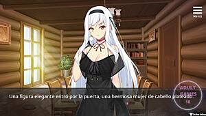 la prisión sexual de la bruja 1: naked witch in cartoon hentai game.