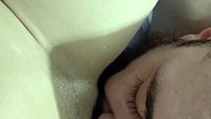 I lick shaved pussy in POV