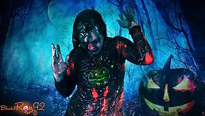 the ooze roleplay milf lipstick hairy brunette messy costumes halloween fetish black