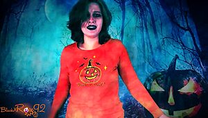 the ooze roleplay milf lipstick hairy brunette messy costumes halloween fetish black