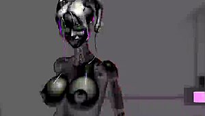 C23 robot whores party in this dystopian sex machine fetish video.